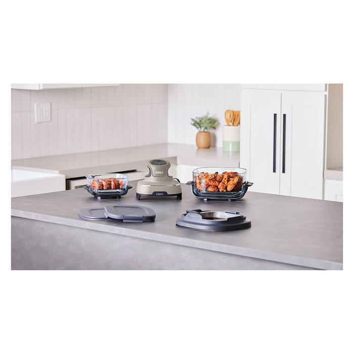 Ninja FN101EUST CRISPi Freidora de Aire Caliente 4-en-1 Portátil con Tazón de Vidrio 3.8L, 1700W, Función Mantener Caliente, Color Gris Piedra Ninja FN101EUST CRISPi Freidora de Aire Caliente 4-en-1 Portátil con Tazón de Vidrio 3.8L, 1700W, Función Mantener Caliente, Color Gris Piedra