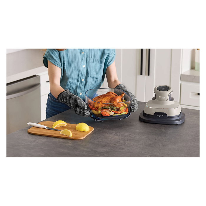 Ninja FN101EUST CRISPi Freidora de Aire Caliente 4-en-1 Portátil con Tazón de Vidrio 3.8L, 1700W, Función Mantener Caliente, Color Gris Piedra Ninja FN101EUST CRISPi Freidora de Aire Caliente 4-en-1 Portátil con Tazón de Vidrio 3.8L, 1700W, Función Mantener Caliente, Color Gris Piedra