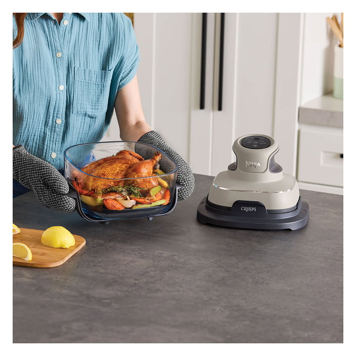 Ninja FN101EUST CRISPi Freidora de Aire Caliente 4-en-1 Portátil con Tazón de Vidrio 3.8L, 1700W, Función Mantener Caliente, Color Gris Piedra Ninja FN101EUST CRISPi Freidora de Aire Caliente 4-en-1 Portátil con Tazón de Vidrio 3.8L, 1700W, Función Mantener Caliente, Color Gris Piedra