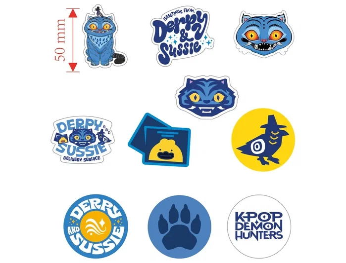 Safta Blíster de 10 Gomas de Borrar K-pop Demon Hunters Derpy