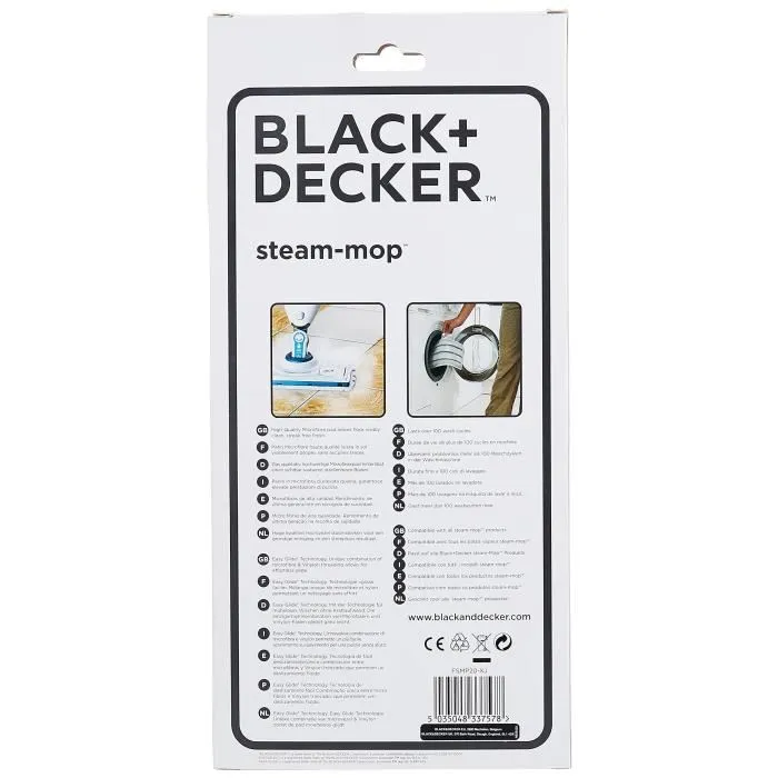 Black + Decker Pack de 2 almohadillas para Steam Mop FSMP20