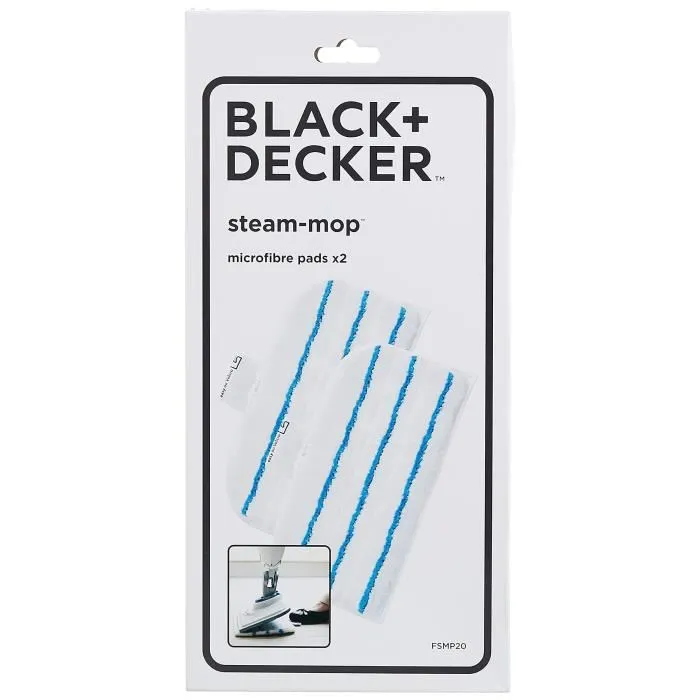 Black + Decker Pack de 2 almohadillas para Steam Mop FSMP20