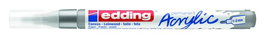 EDDING Marcador Acrylic 5300 Cónico (1-2 mm) Plata (Set de 10)
