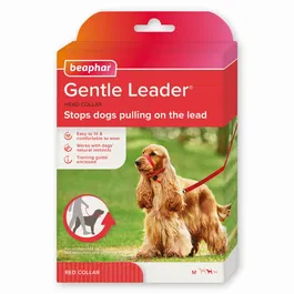 Beaphar Gentle Leader Talla M Rojo Collar de Adiestramiento para Perros