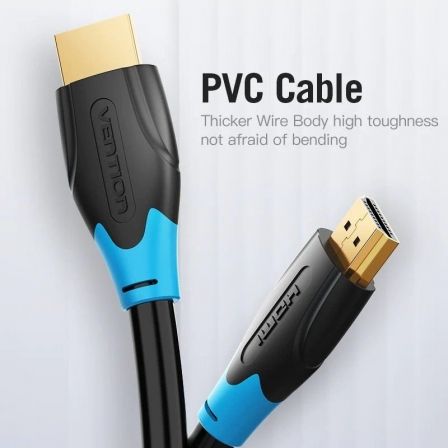 Vention AACBL Cable HDMI 2.0 Macho-Macho 10m 4K UHD Negro - Cable de Alta Velocidad para Transmisión de Video y Audio