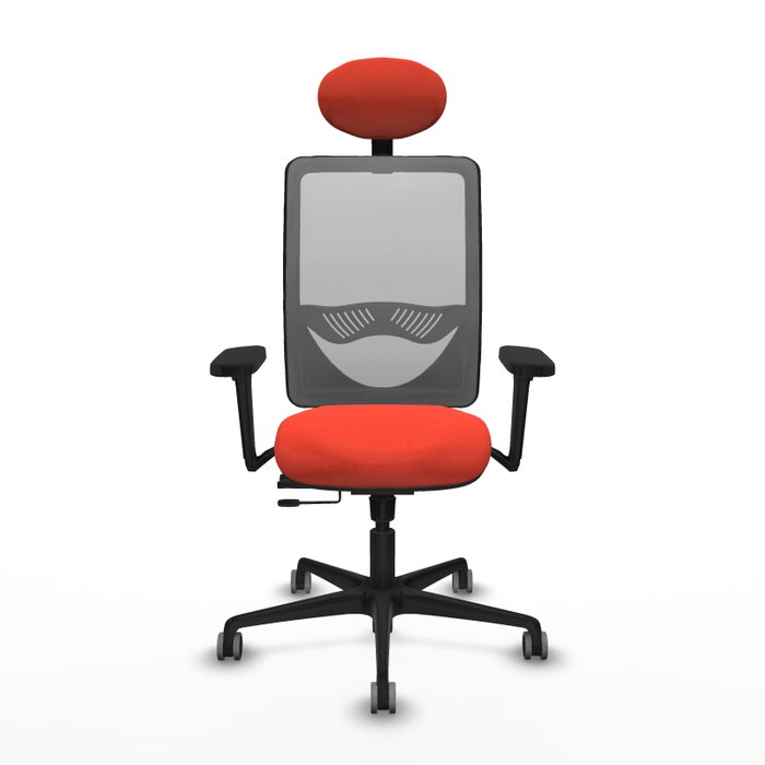 PIQUERAS Y CRESPO Silla de oficina Zulema con mecanismo Sincro/Traslack, Naranja oscuro/Gris PIQUERAS Y CRESPO Silla de oficina Zulema con mecanismo Sincro/Traslack, Naranja oscuro/Gris