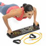 Pack Tabla de Flexiones Push-Up y Set de Bandas de Resistencia con Accesorios y Guía de Ejercicios InnovaGoods