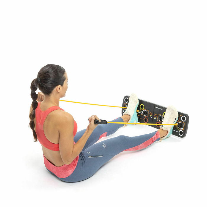 Pack Tabla de Flexiones Push-Up y Set de Bandas de Resistencia con Accesorios y Guía de Ejercicios InnovaGoods