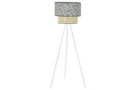 DKD Home Decor Lámpara de pie Palmeras Verde y Blanco
