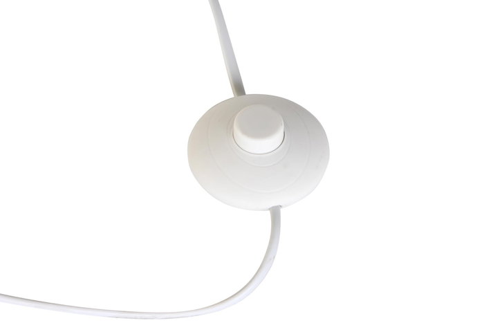 DKD Home Decor Lámpara de pie Palmeras Verde y Blanco