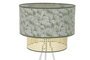 DKD Home Decor Lámpara de pie Palmeras Verde y Blanco