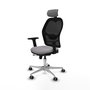 PIQUERAS Y CRESPO Silla de oficina Jorquera Gris y Negro