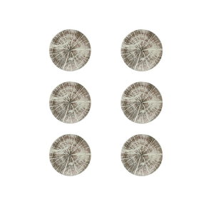 Summa Plato Llano Coupe Forest Blanco de Gres 27 cm (Set de 6)