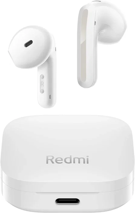 Xiaomi Redmi Buds 6 Active Auriculares True Wireless (TWS) Inalámbricos Bluetooth, Cancelación de Ruido, Batería hasta 30h, 14.2mm Diafragma Dinámico, Blanco, IPX4