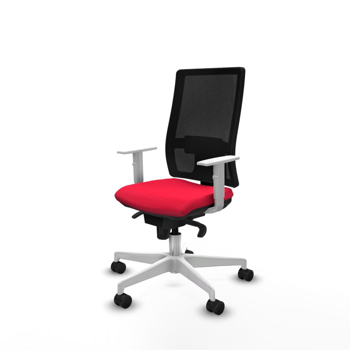 PIQUERAS Y CRESPO Silla de oficina Horna con mecanismo Sincro, Rojo y Negro PIQUERAS Y CRESPO Silla de oficina Horna con mecanismo Sincro, Rojo y Negro