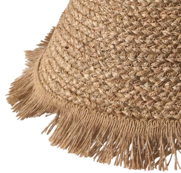 DKD Home Decor Lámpara de Techo Seagrass 60x60x30 Marrón