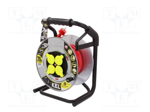 KEL Prolongador de alimentación 20m Rojo PB-HEAVY H05RR-F 3G1,5mm2 KEL Prolongador de alimentación 20m Rojo PB-HEAVY H05RR-F 3G1,5mm2