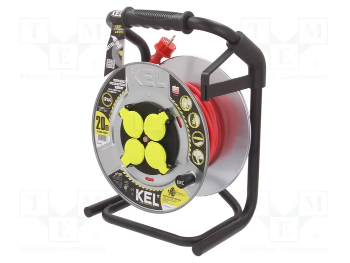 KEL Prolongador de alimentación 20m Rojo PB-HEAVY H05RR-F 3G1,5mm2 KEL Prolongador de alimentación 20m Rojo PB-HEAVY H05RR-F 3G1,5mm2