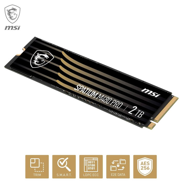 MSI Spatium M480 PRO 2 TB M.2 2280 NVMe SSD