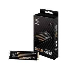 MSI SPATIUM M480 Pro M.2 NVMe PCIe 4.0 SSD Interno de 2 TB - 7400 MB/s Lectura, 7000 MB/s Escritura