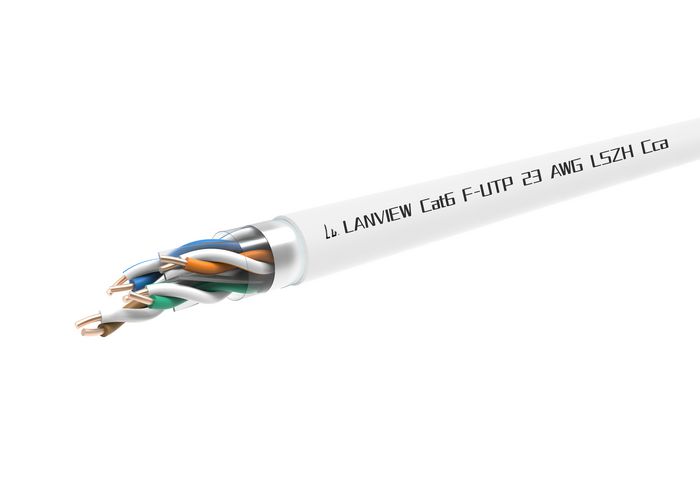 Lanview Cable de red Cat6 F-UTP 4x2xAWG23 LSZH Blanco 305m Lanview Cable de red Cat6 F-UTP 4x2xAWG23 LSZH Blanco 305m