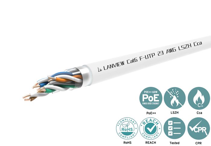 Lanview Cable de red Cat6 F-UTP 4x2xAWG23 LSZH Blanco 305m Lanview Cable de red Cat6 F-UTP 4x2xAWG23 LSZH Blanco 305m