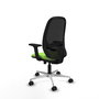 PIQUERAS Y CRESPO Silla de oficina Cilanco con mecanismo Sincro/Traslack, Pistacho y Negro