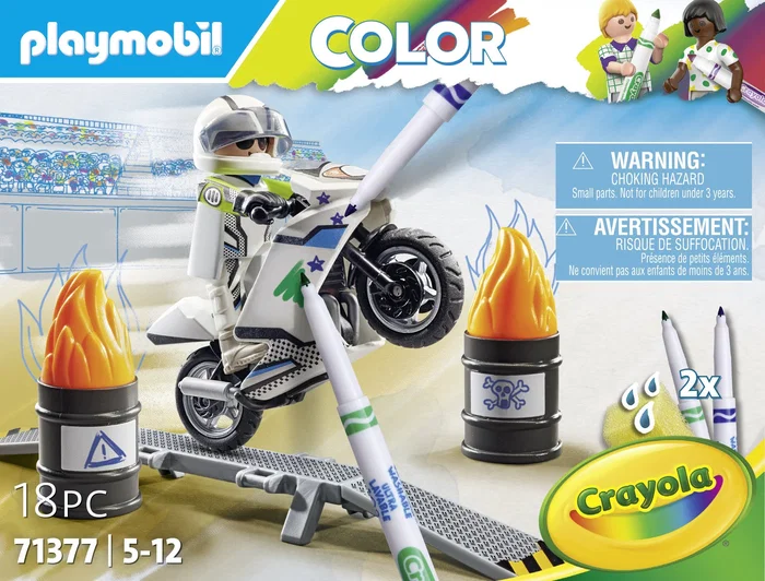 PLAYMOBIL Color Moto Motocross 71377 Multicolor PLAYMOBIL Color Moto Motocross 71377 Multicolor