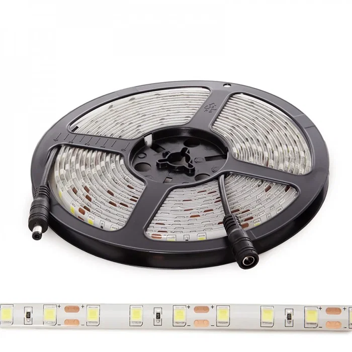 Tira LED SMD5054 100W 6.900Lm 6000K 12VDC IP65 5M 60LED/M CRI85 [CA-60-5054-12-IP65-CW] Iluminación Potente Exterior