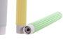 DKD Home Decor Vela LED Cera Parafina Amarillo Rosa Verde Azul 2 x 2 x 24 cm (12 Unidades)