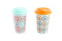 DKD Home Decor Mug Arabe Multicolor Naranja 10 x 14 x 10 cm (6 Unidades)