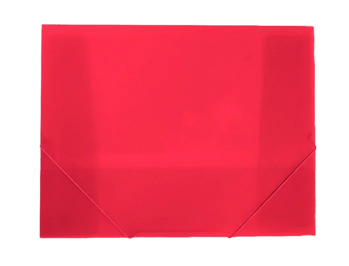 Liderpapel Carpeta Portadocumentos Polipropileno Din A4 Rojo Translucido Lomo 50 mm