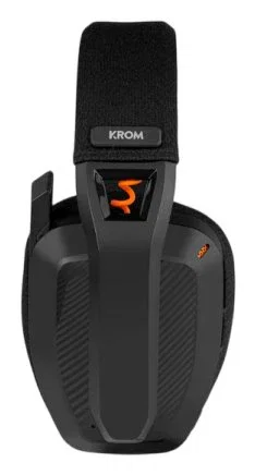 Krom Auriculares Gaming Kanji Inalámbricos Bluetooth 5.3 y Alámbricos Diadema PC PS5 Switch Negro con Micrófono 40mm
