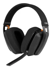 Krom Auriculares Gaming Kanji Inalámbricos Bluetooth 5.3 y Alámbricos Diadema PC PS5 Switch Negro con Micrófono 40mm