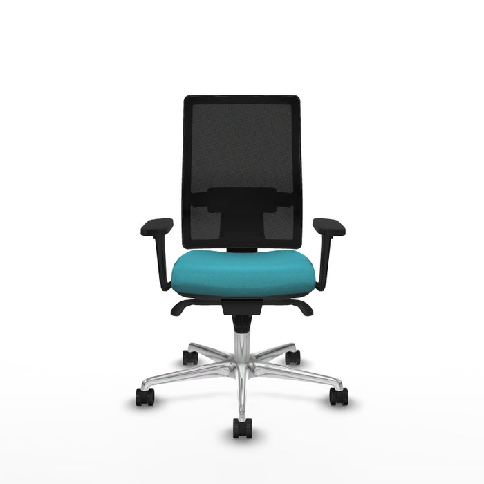 PIQUERAS Y CRESPO Silla de oficina Horna con mecanismo Sincro, Turquesa y Negro PIQUERAS Y CRESPO Silla de oficina Horna con mecanismo Sincro, Turquesa y Negro