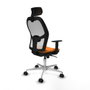 PIQUERAS Y CRESPO Silla de oficina Jorquera Naranja y Blanco