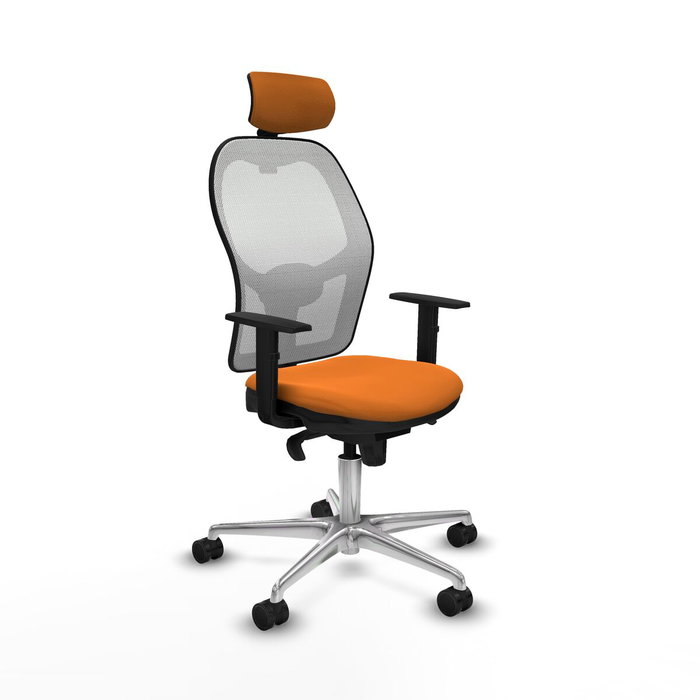 PIQUERAS Y CRESPO Silla de oficina Jorquera Naranja y Blanco PIQUERAS Y CRESPO Silla de oficina Jorquera Naranja y Blanco