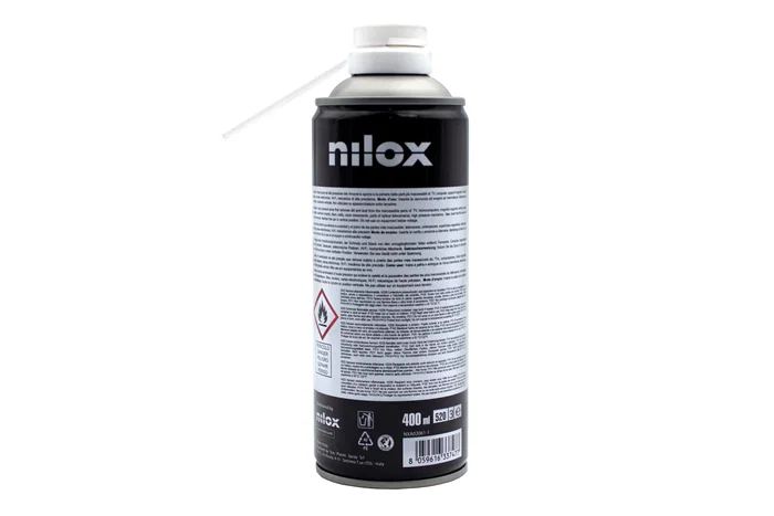 Nilox Spray de Aire Comprimido para Limpieza, 400 ml, para Eliminar Polvo en Teclados, Portátiles, Impresoras y Equipos Electrónicos