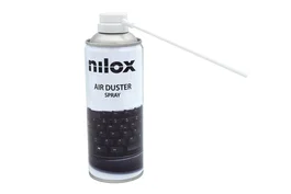 Nilox Spray de Aire Comprimido para Limpieza, 400 ml, para Eliminar Polvo en Teclados, Portátiles, Impresoras y Equipos Electrónicos