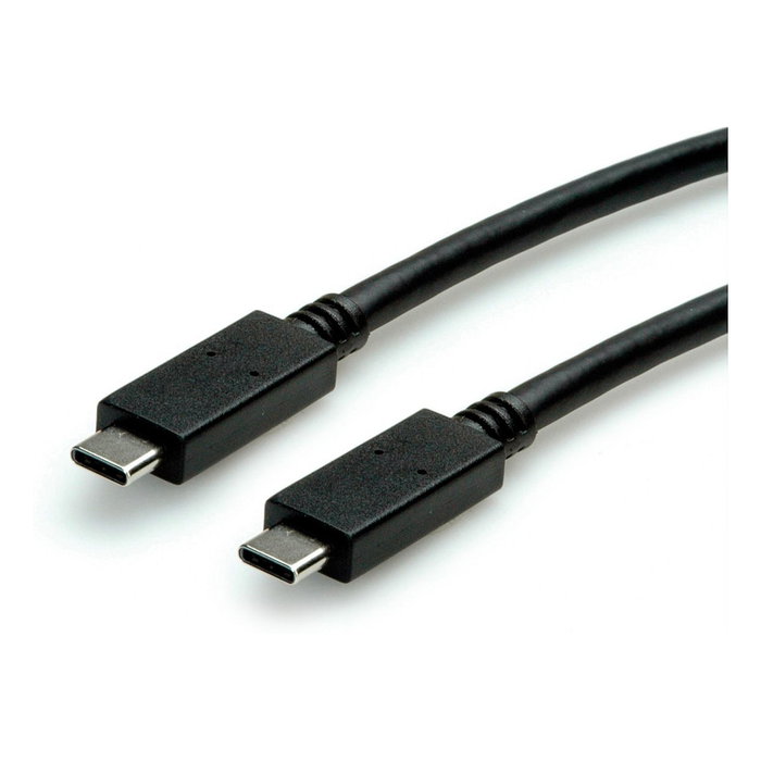 ROLINE Cable USB C a USB C USB 3.2 Gen 2 100W 1m Negro ROLINE Cable USB C a USB C USB 3.2 Gen 2 100W 1m Negro