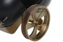DKD Home Decor Reloj de Sobremesa de Aluminio y Resina Negro y Dorado