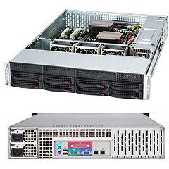 Super Micro 2U SuperChassis CSE-825TQC-R1K03LPB - Chasis de servidor rack, 8 bahías 3.5", fuente de alimentación 1000W, ATX/EATX