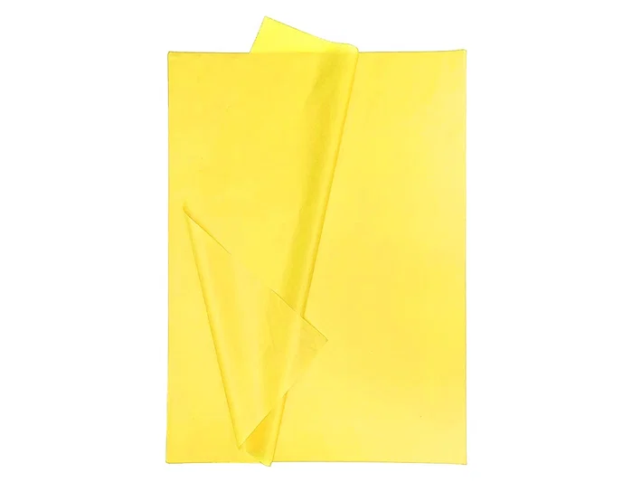 Liderpapel Papel seda 52x76cm 18g/m2 bolsa 5 hojas amarillo