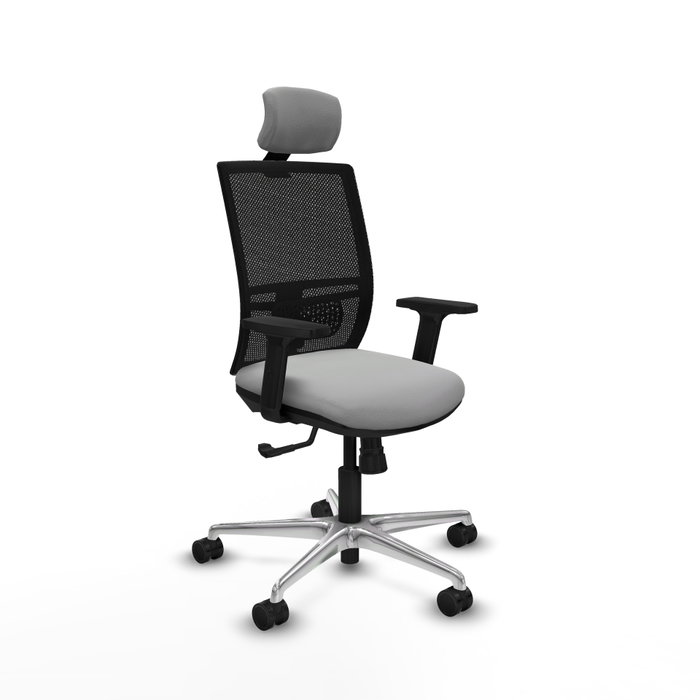 PIQUERAS Y CRESPO Silla de oficina Yunquera con mecanismo Sincro Gris claro y Negro PIQUERAS Y CRESPO Silla de oficina Yunquera con mecanismo Sincro Gris claro y Negro