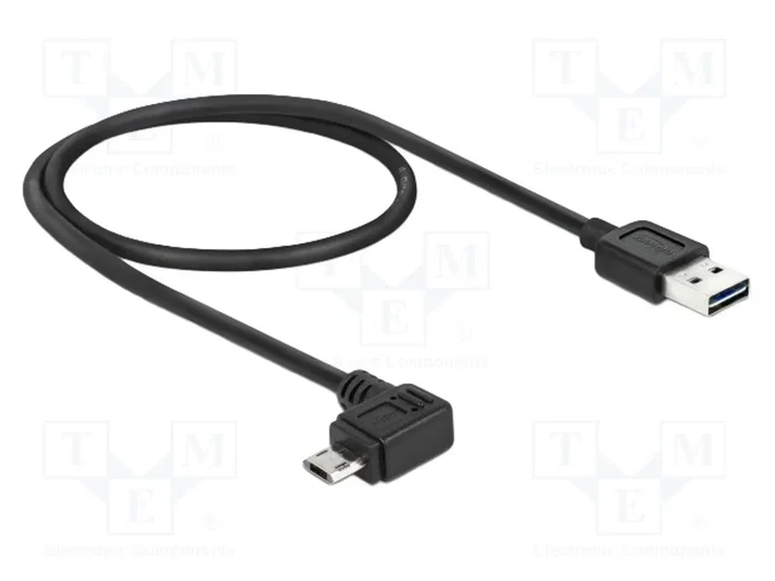 DeLOCK Cable USB 2.0 Tipo A a Micro-USB B 0,5 m Negro DeLOCK Cable USB 2.0 Tipo A a Micro-USB B 0,5 m Negro