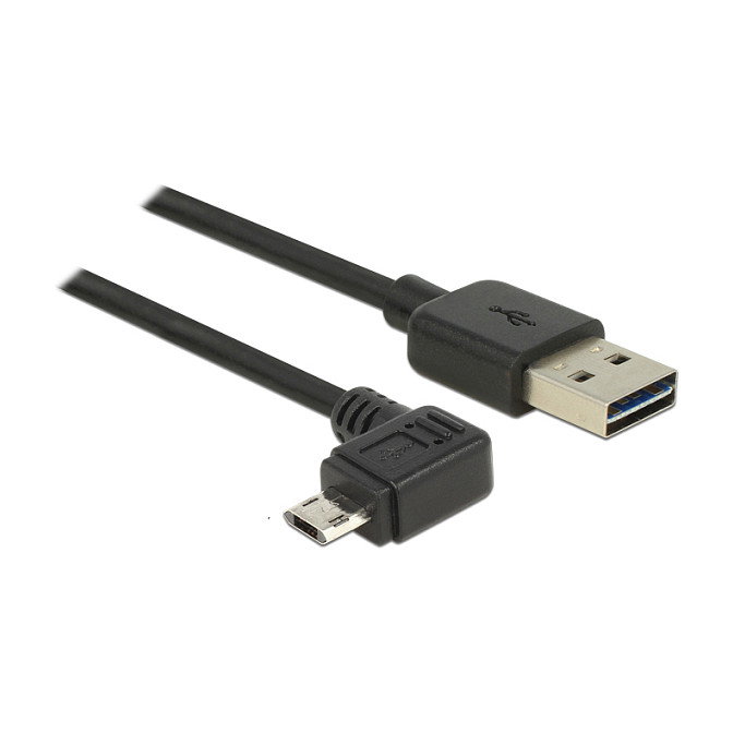 DeLOCK Cable EASY USB 2.0-A a Micro-B Angulado 0,5 m DeLOCK Cable EASY USB 2.0-A a Micro-B Angulado 0,5 m