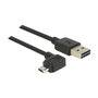 DeLOCK Cable EASY USB 2.0-A a Micro-B Angulado 0,5 m