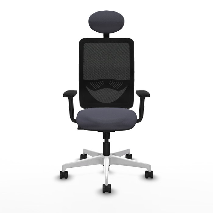 PIQUERAS Y CRESPO Silla de oficina Zulema con mecanismo Sincro, Gris oscuro y Negro PIQUERAS Y CRESPO Silla de oficina Zulema con mecanismo Sincro, Gris oscuro y Negro