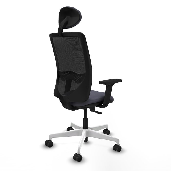 PIQUERAS Y CRESPO Silla de oficina Zulema con mecanismo Sincro, Gris oscuro y Negro PIQUERAS Y CRESPO Silla de oficina Zulema con mecanismo Sincro, Gris oscuro y Negro