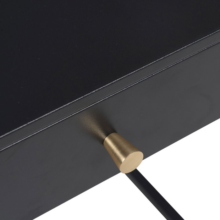 Mesita Negro Acero 43 X 41 X 50 cm